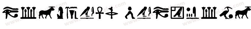 Egyptian Hieroglyph G007a字体转换